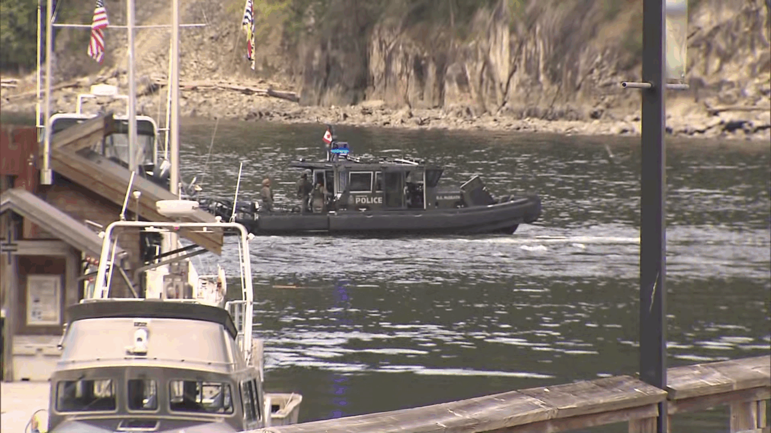 BC Ferries terminal at Horseshoe Bay with passengers waiting during a temporary service delay