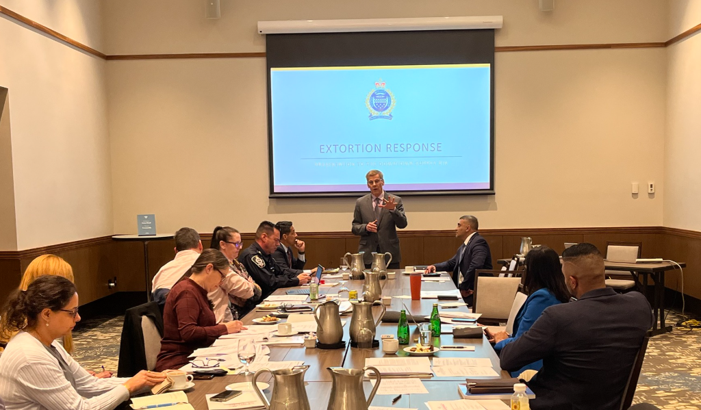 Surrey police vehicles responding to extortion-related incidents as crime rates decline in 2026