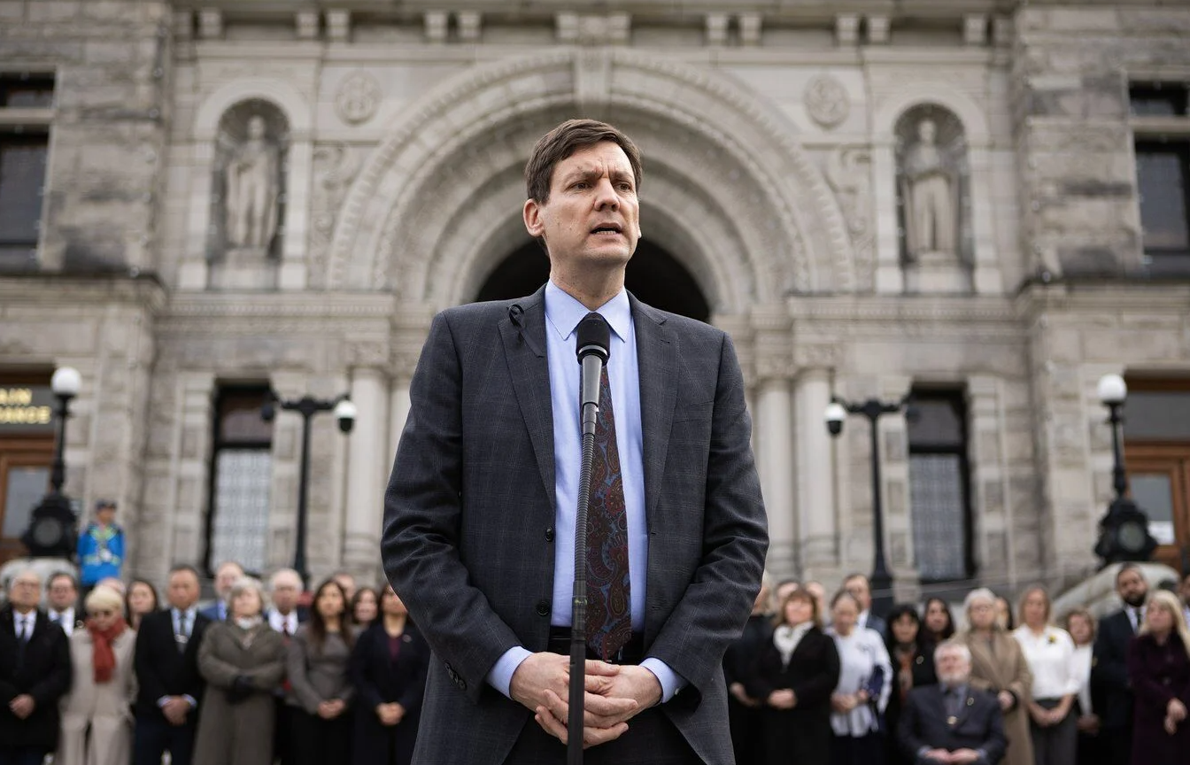 Discussion between First Nations leaders and government officials regarding Indigenous rights and policy changes in British Columbia
