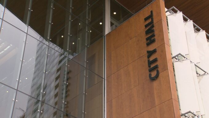 Surrey City Hall building where council approved motion for Metro Vancouver inquiry