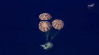 Canadian astronaut Jeremy Hansen returns to Earth after Artemis II moon mission splashdown in Pacific Ocean