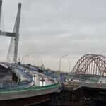 raffic congestion near stal̕əw̓asəm Bridge construction project in Metro Vancouver