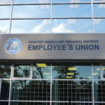 Unionized Metro Vancouver workers and infrastructure staff during ongoing labour dispute discussions in British Columbia.