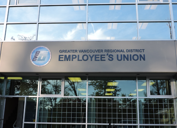 Unionized Metro Vancouver workers and infrastructure staff during ongoing labour dispute discussions in British Columbia.