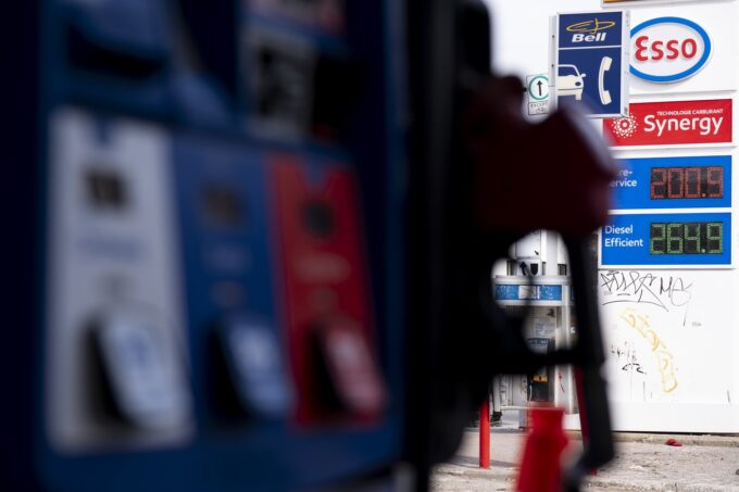 Gas station prices rising in Canada during inflation concerns