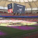 BC Place Stadium in Vancouver preparing for FIFA World Cup matches