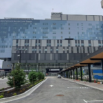 The newly opened patient care tower at Royal Columbian Hospital in New Westminster, British Columbia.