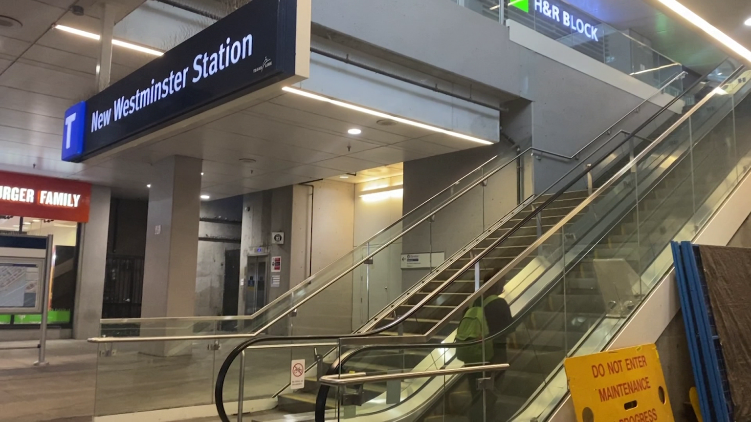 SkyTrain station in New Westminster following report of fake firearm incident and police response