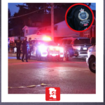 Surrey Police officers responding to a violent fight investigation near 133 Street and 89 Avenue in Surrey, British Columbia.