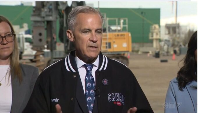 Canadian Prime Minister Mark Carney speaking about Iran conflict