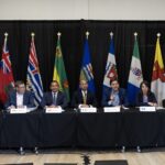 Western Canadian premiers meeting in Alberta during political and economic discussions