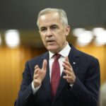 Mark Carney speaking about Canada’s clean electricity strategy and renewable energy future