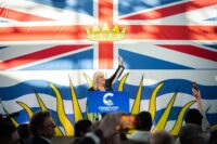 British Columbia Premier David Eby speaking on political developments following the appointment of a new Conservative Party leader.