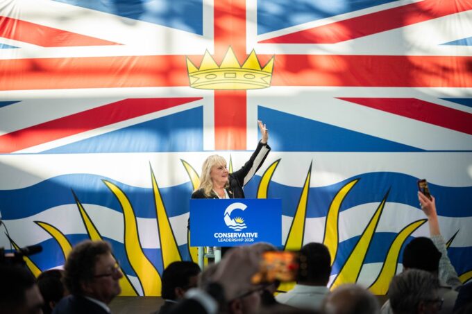 British Columbia Premier David Eby speaking on political developments following the appointment of a new Conservative Party leader.